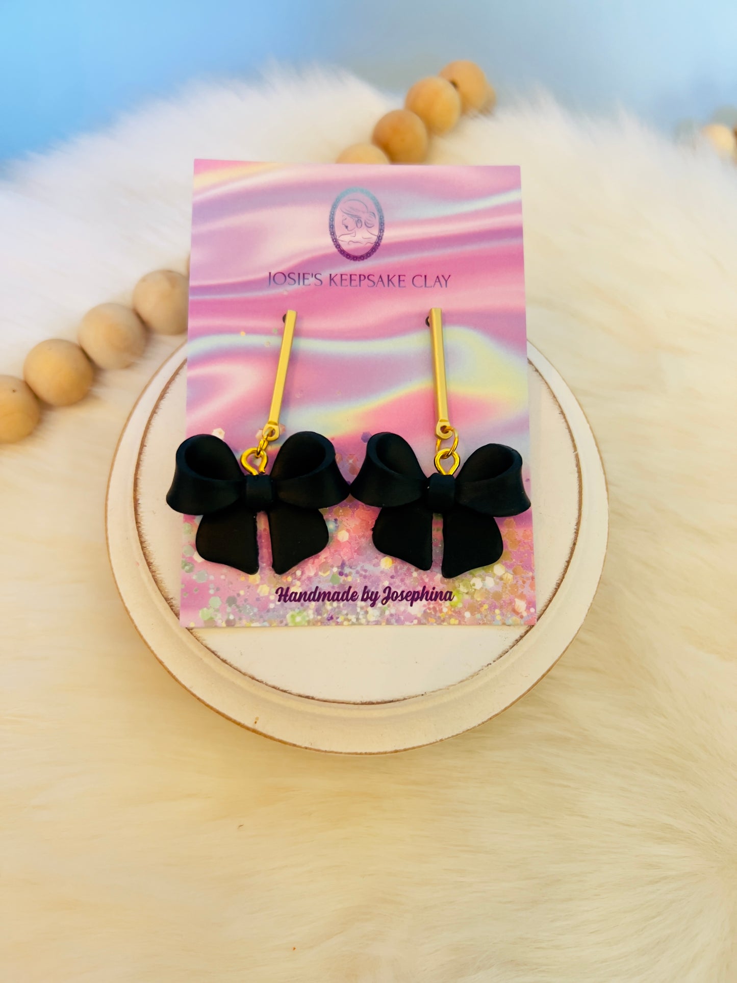 3d Bow Earrings