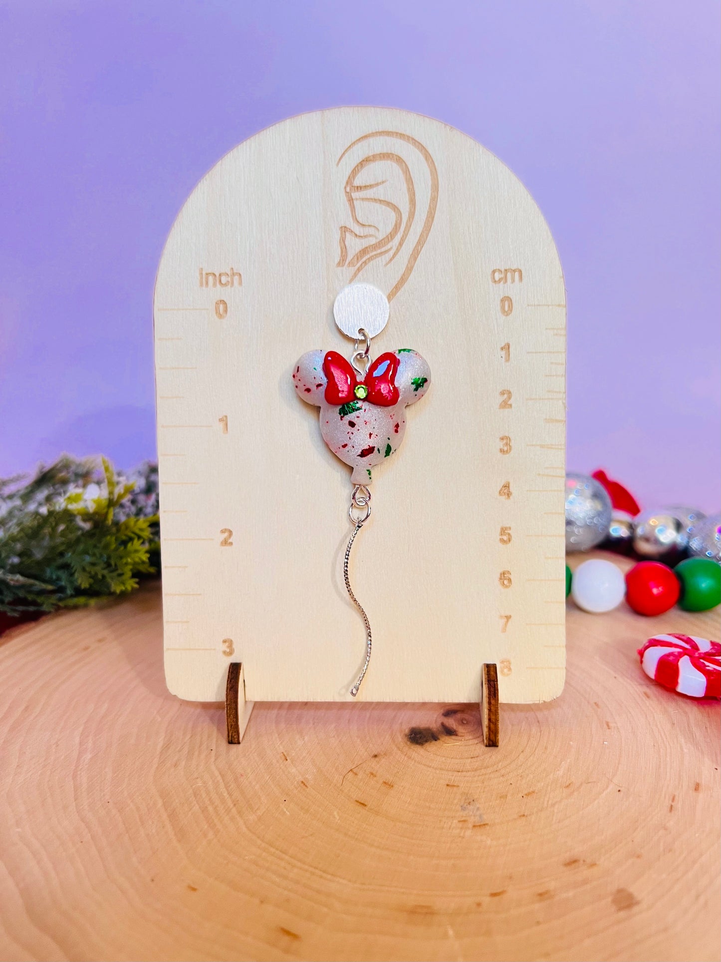 Festive balloon earrings