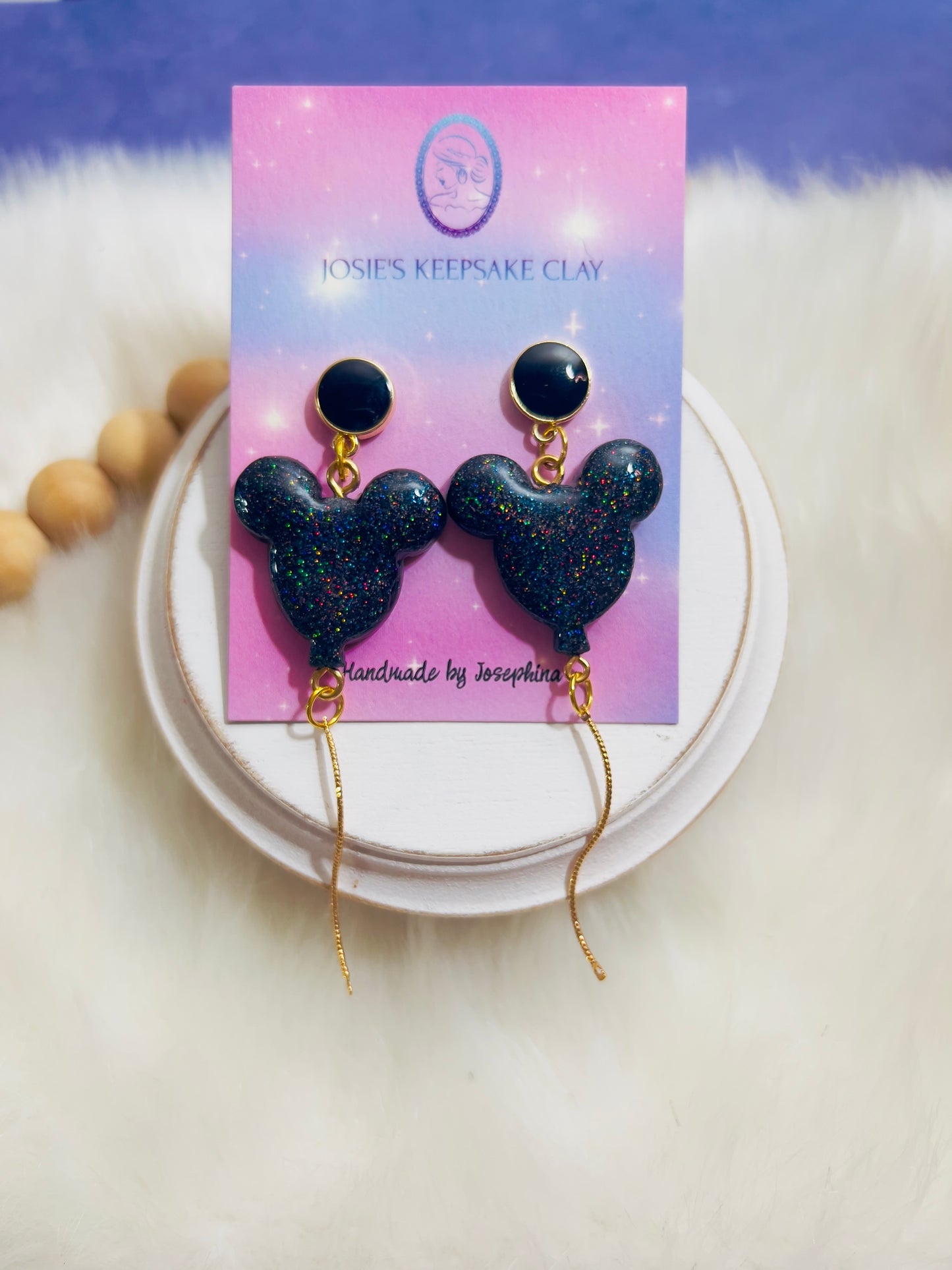 Mouse Balloon Earrings