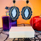 Spooky frame earrings