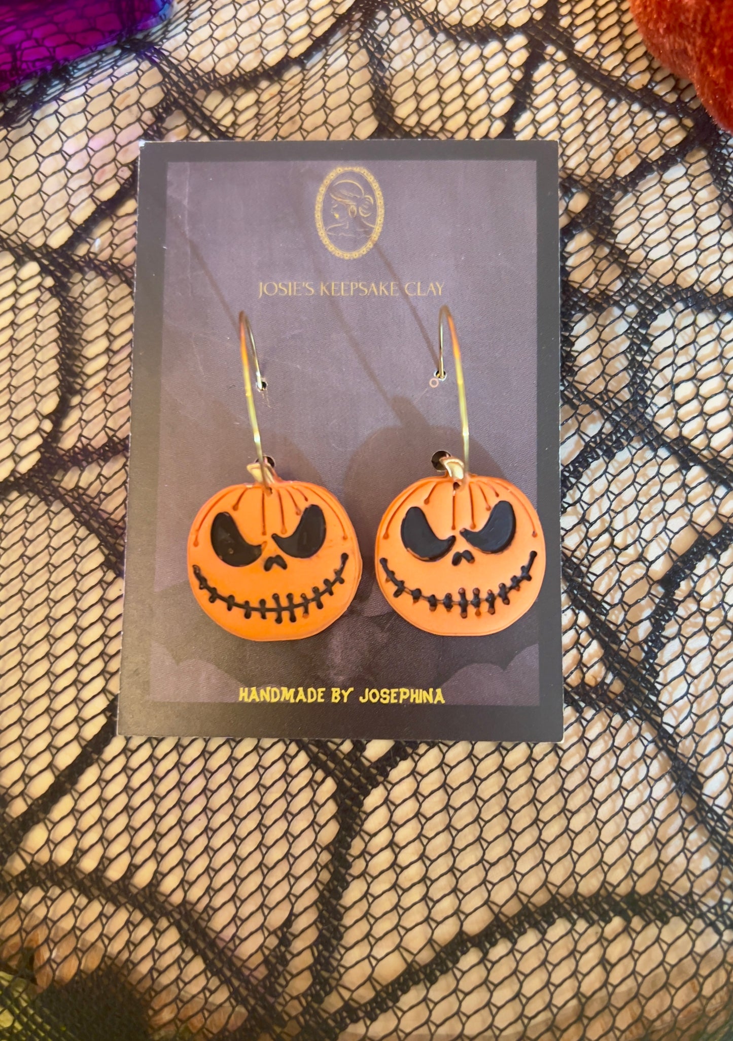 Jack pumpkin earrings