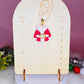 Santa suit earrings