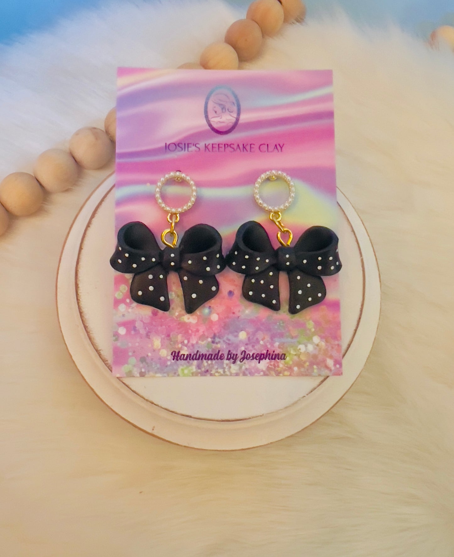 3d Bow Earrings