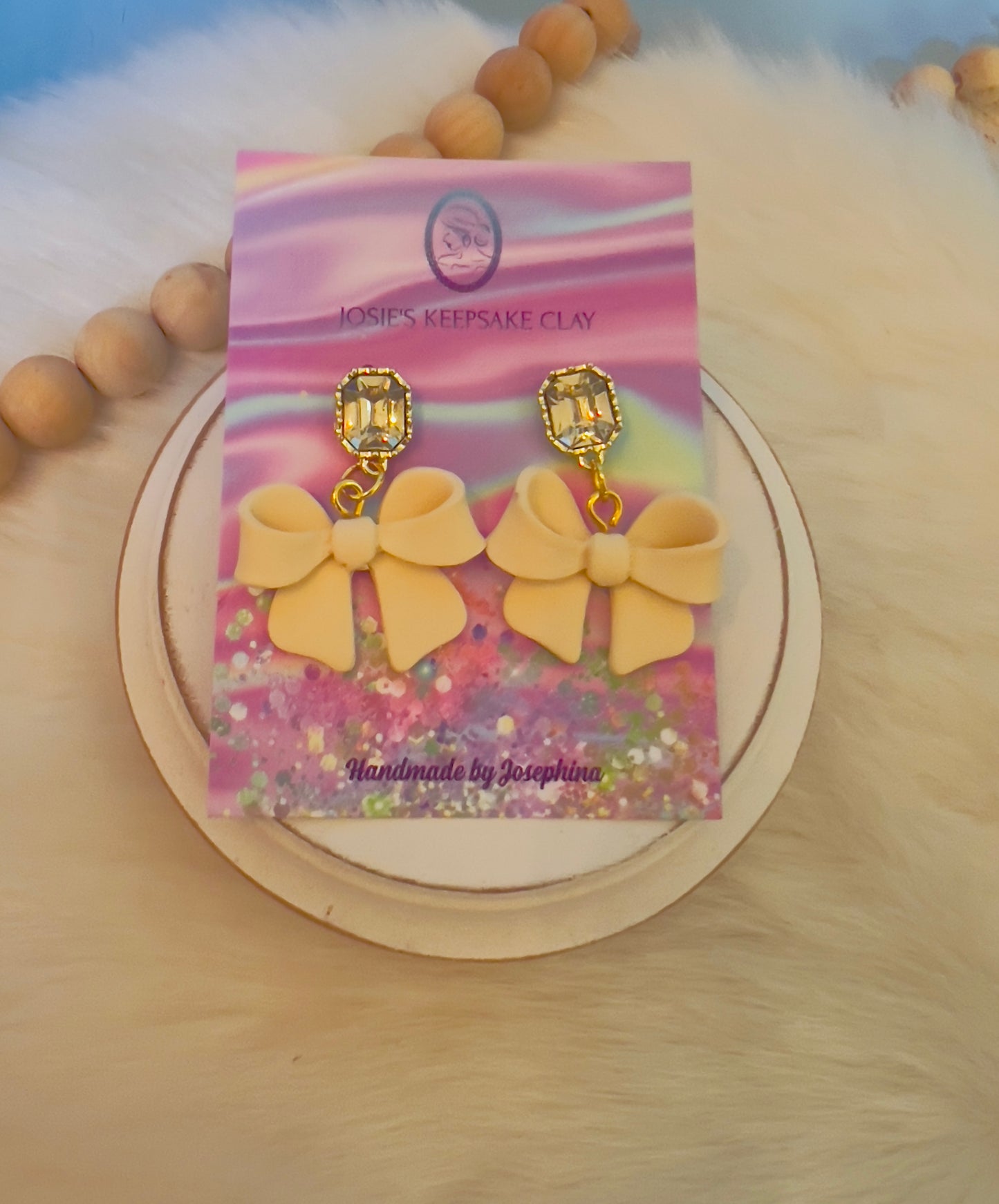 3d Bow Earrings