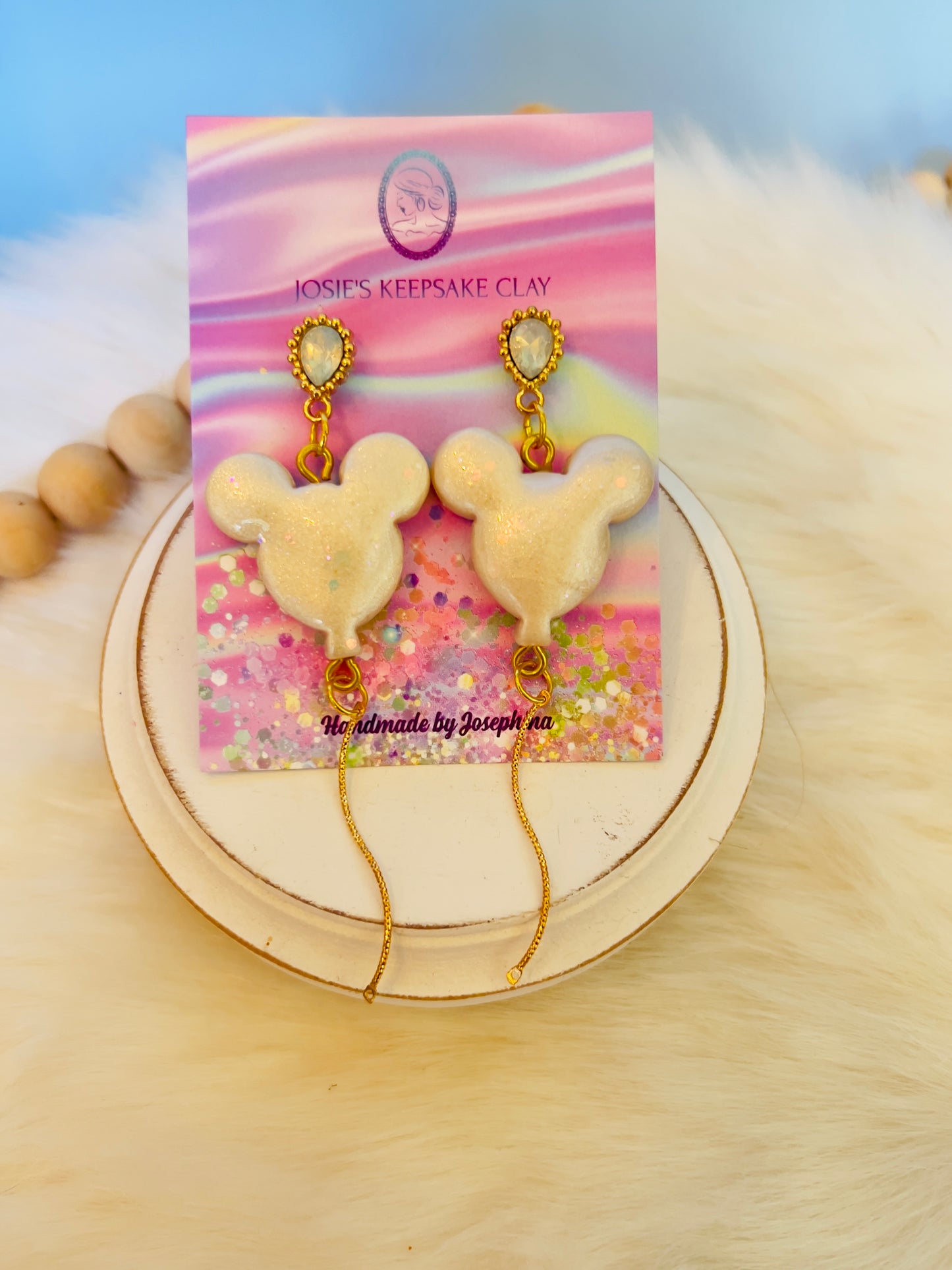 Mouse Balloon Earrings