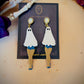 Pin up ghost earrings