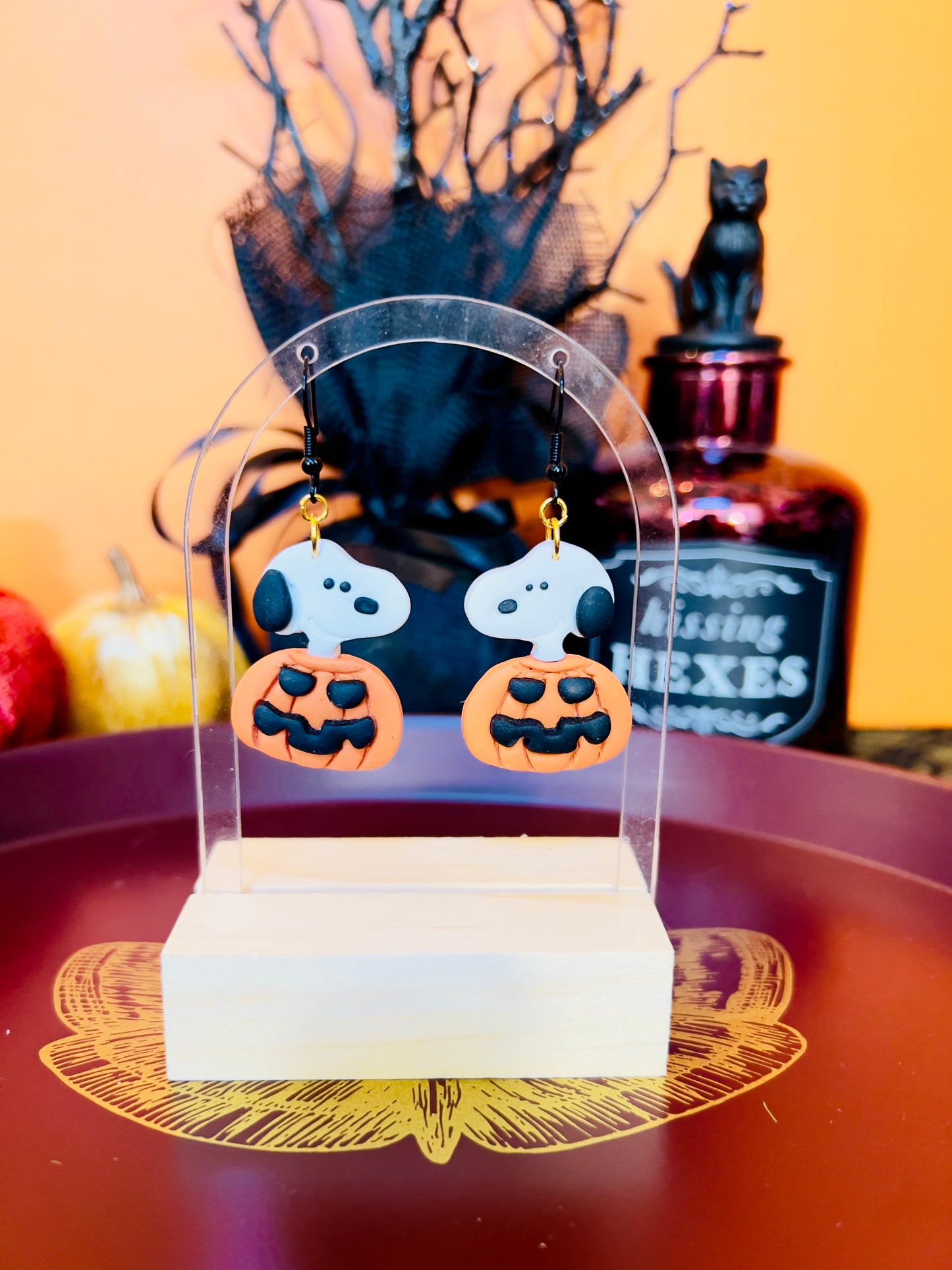 Snoopy Halloween Earrings