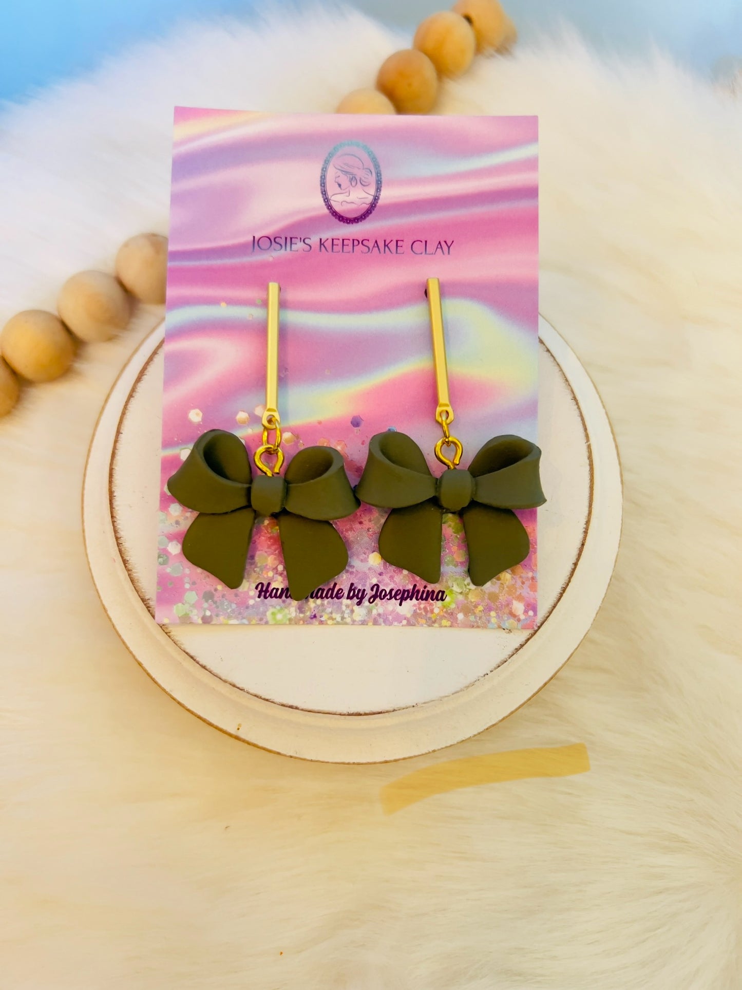 3d Bow Earrings