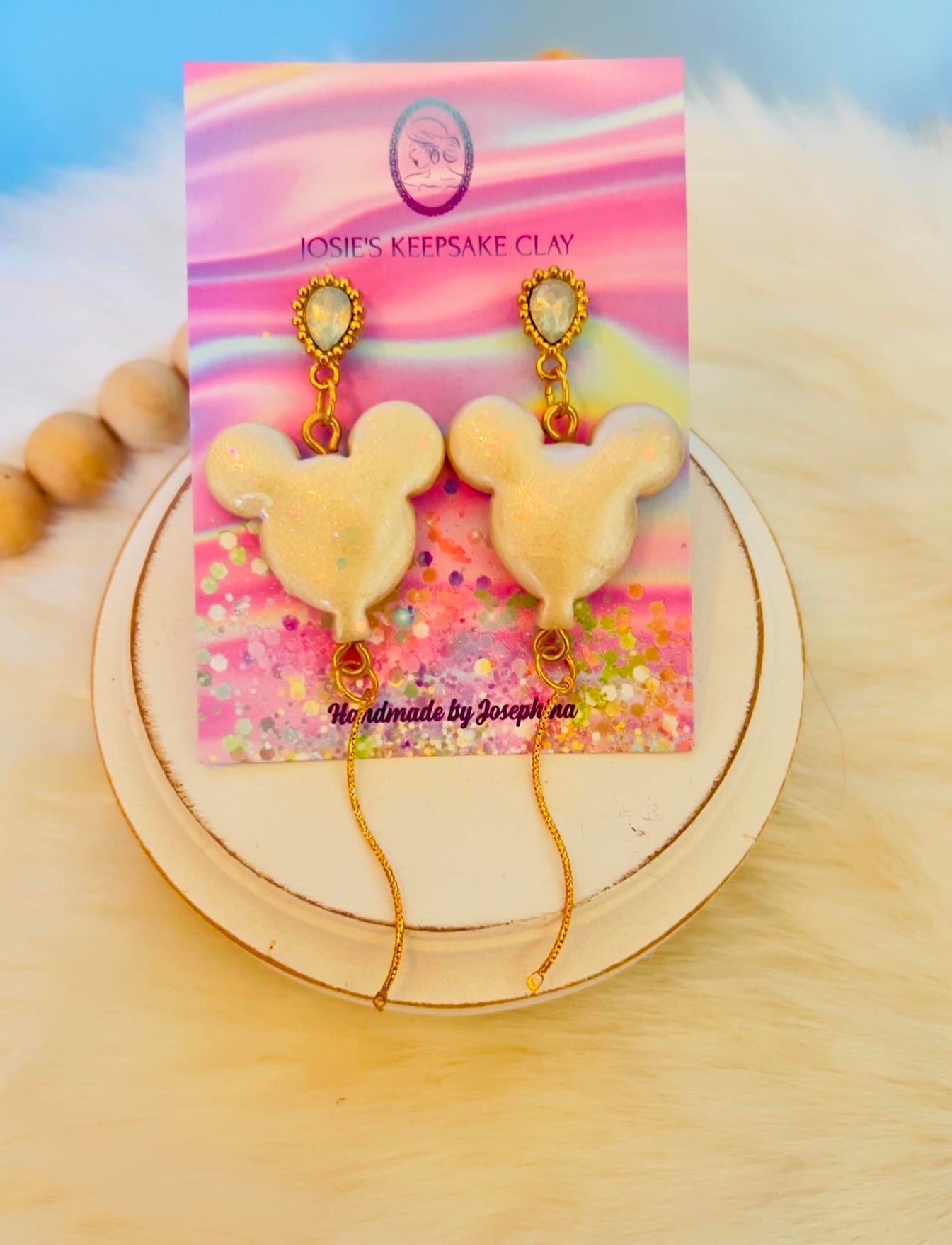 Mouse Balloon Earrings