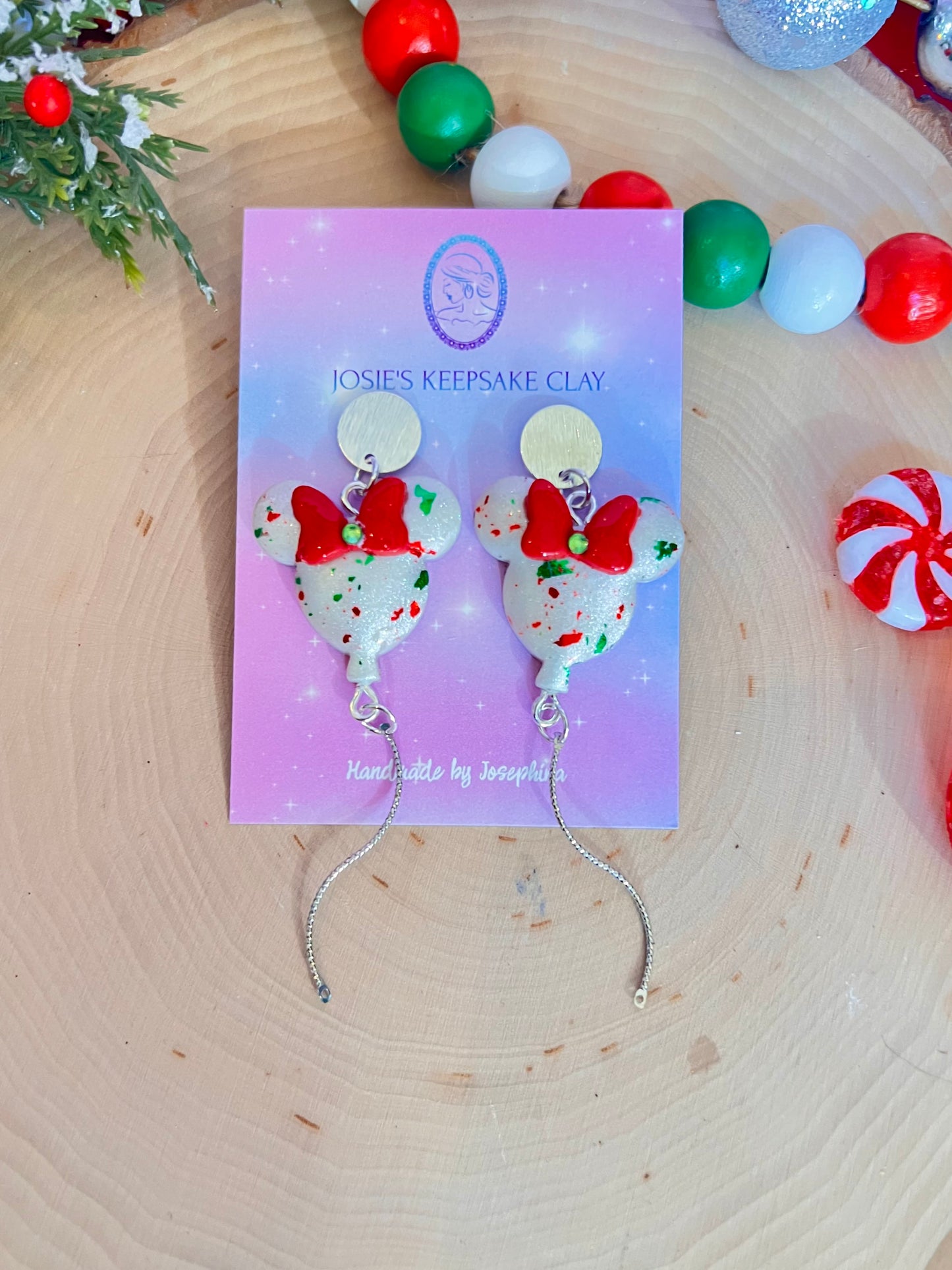 Festive balloon earrings