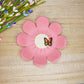 Pink flower trinket dish