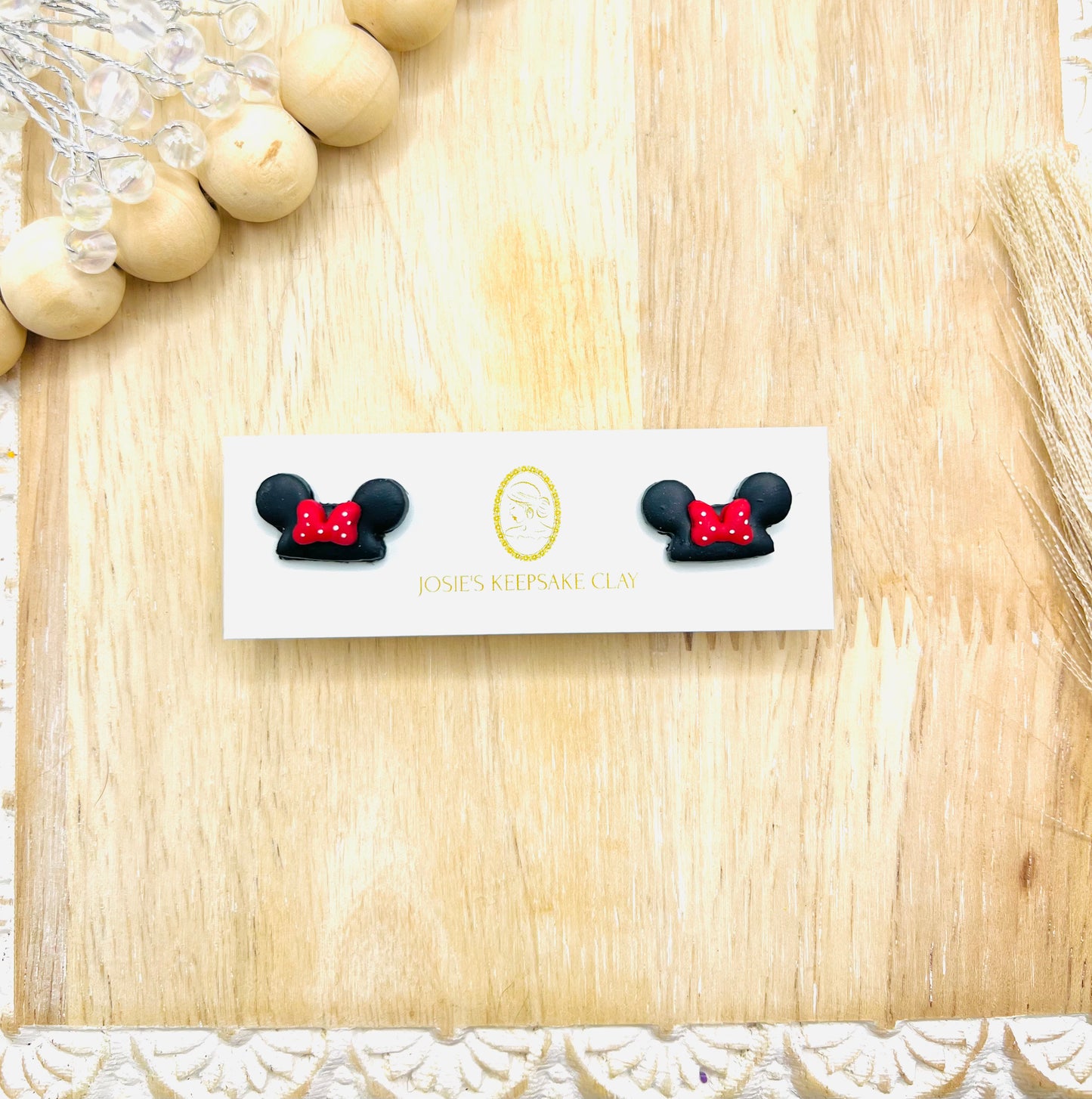 Black Mouse Studs