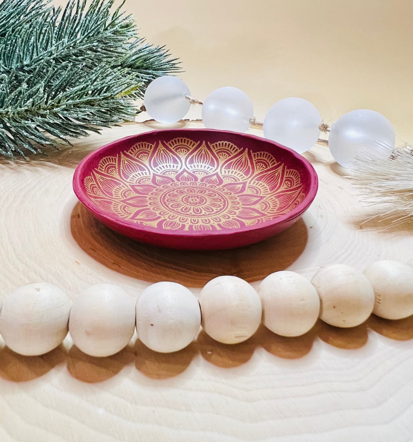 Mandala Clay Trinket Dish