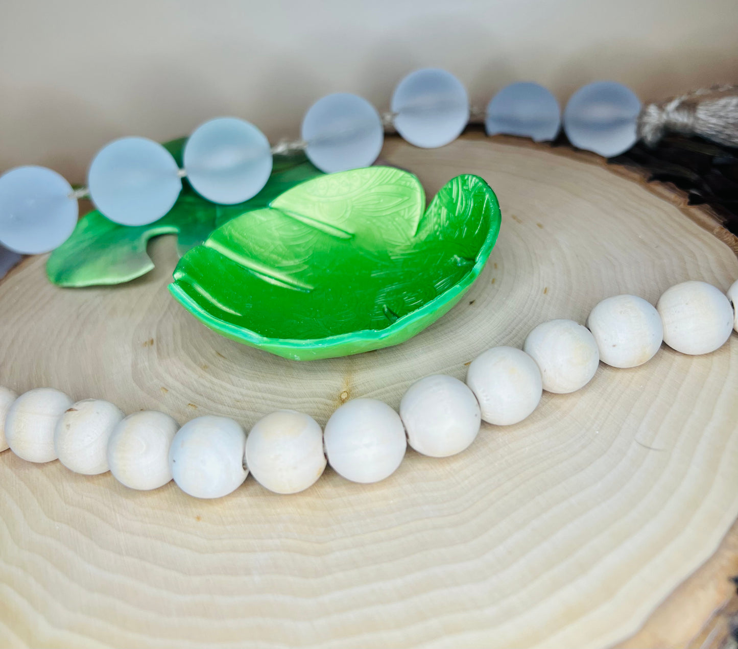 Monstera Leaf Clay Trinket Dish