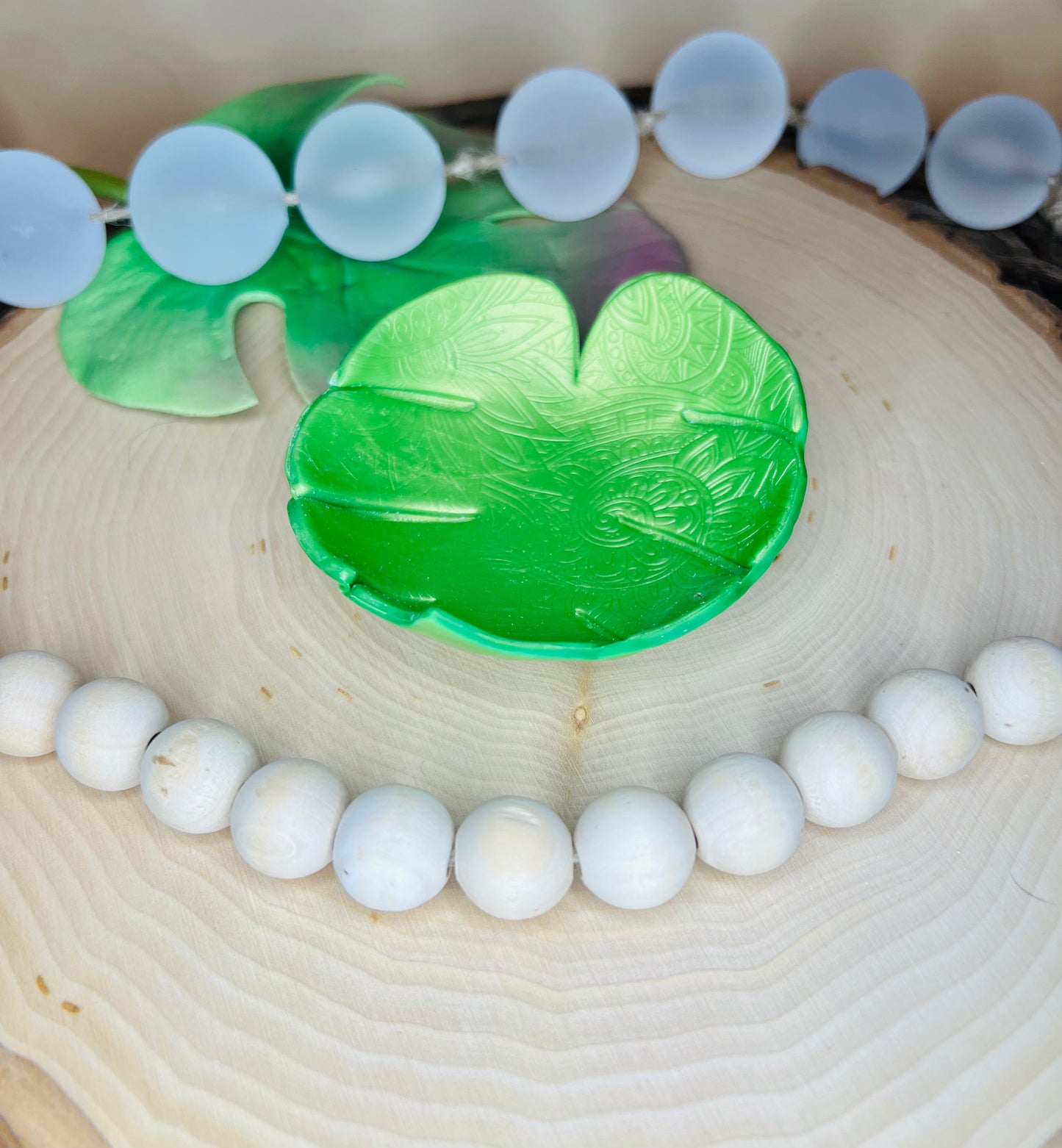 Monstera Leaf Clay Trinket Dish