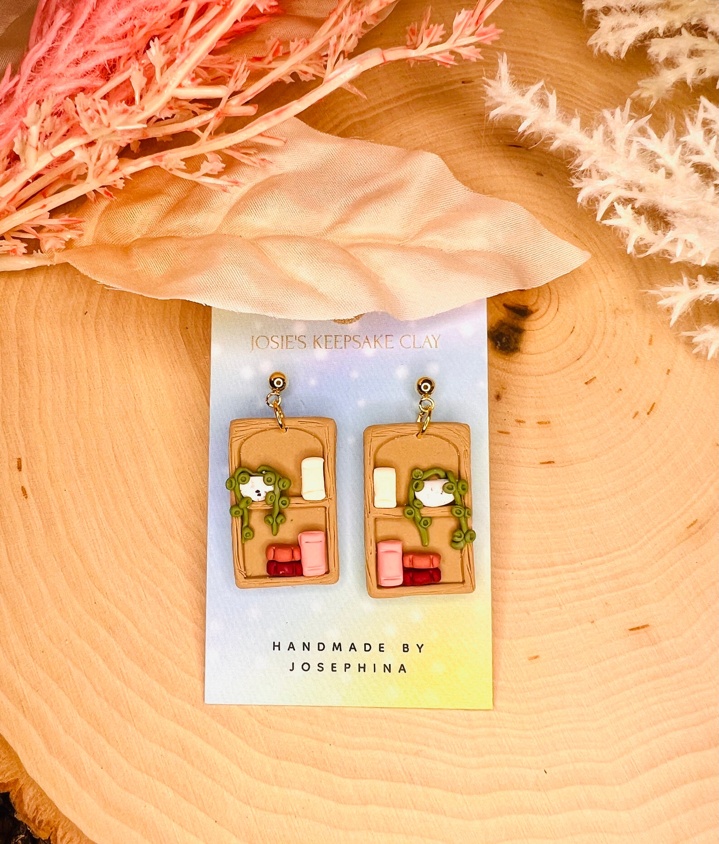 Bookshelf Earrings