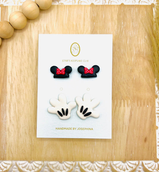 Mouse Ears Stud Set